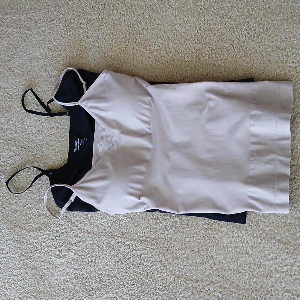 Set of two Skinnygirl Shapers in beige and black size medium